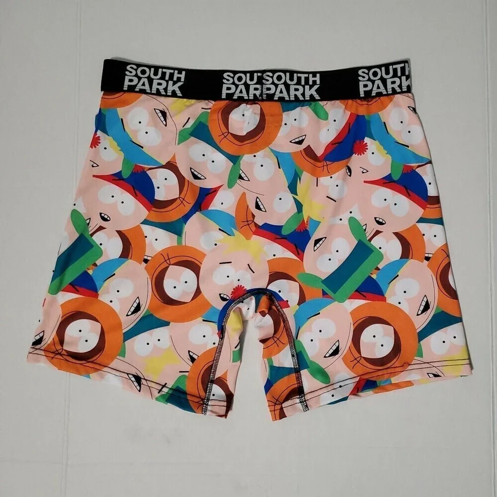 South Park Mens Boxer Briefs Under Brands Character Print Multi Color Large NEW
